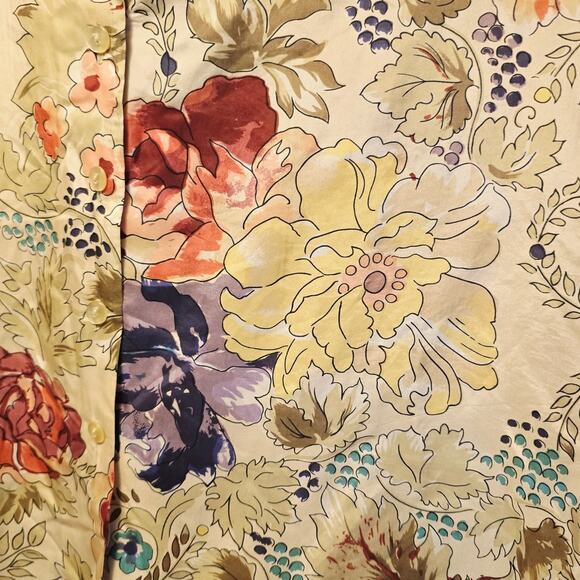 Vintage stunt floral silk button up shirt size large - Picture 3 of 4